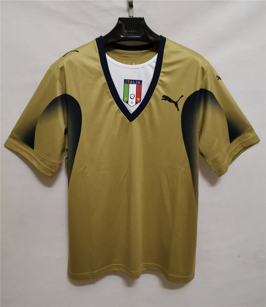 AAA Quality Italy 2006 World Cup GK Gold Soccer Jersey